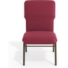 image:imageFlash Furniture Advantage Maroon Discount Church Chair  21 in WideBurgundy Pattern FabricGold Vein Frame