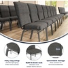 image:imageFlash Furniture Advantage Maroon Discount Church Chair  21 in WideCharcoal Gray FabricSilver Vein Frame