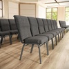 image:imageFlash Furniture Advantage Maroon Discount Church Chair  21 in WideCharcoal Gray FabricSilver Vein Frame