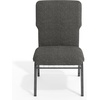 image:imageFlash Furniture Advantage Maroon Discount Church Chair  21 in WideCharcoal Gray FabricSilver Vein Frame