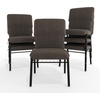image:imageFlash Furniture Advantage Maroon Discount Church Chair  21 in WideFossil FabricBlack Frame