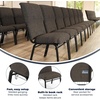 image:imageFlash Furniture Advantage Maroon Discount Church Chair  21 in WideFossil FabricBlack Frame