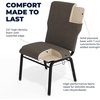 image:imageFlash Furniture Advantage Maroon Discount Church Chair  21 in WideFossil FabricBlack Frame
