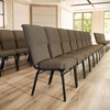 image:imageFlash Furniture Advantage Maroon Discount Church Chair  21 in WideJute FabricBlack Frame