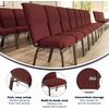 image:imageFlash Furniture Advantage Maroon Discount Church Chair  21 in WideMaroon FabricGold Vein Frame