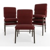 image:imageFlash Furniture Advantage Maroon Discount Church Chair  21 in WideMaroon FabricGold Vein Frame