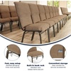 image:imageFlash Furniture Advantage Maroon Discount Church Chair  21 in WideMixed Tan FabricGold Vein Frame