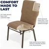 image:imageFlash Furniture Advantage Maroon Discount Church Chair  21 in WideMixed Tan FabricGold Vein Frame
