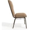 image:imageFlash Furniture Advantage Maroon Discount Church Chair  21 in WideMixed Tan FabricGold Vein Frame