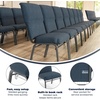 image:imageFlash Furniture Advantage Maroon Discount Church Chair  21 in WideNavy FabricSilver Vein Frame