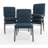image:imageFlash Furniture Advantage Maroon Discount Church Chair  21 in WideNavy FabricSilver Vein Frame