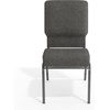 image:imageFlash Furniture Advantage Navy Church Chairs 185 in WideCharcoal Gray FabricSilver Vein Frame