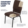 image:imageFlash Furniture Advantage Navy Church Chairs 185 in WideJava FabricBlack Vein Frame