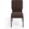 image:imageFlash Furniture Advantage Navy Church Chairs 185 in WideJava FabricBlack Vein Frame