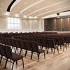 image:imageFlash Furniture Advantage Navy Church Chairs 185 in WideJava FabricBlack Vein Frame