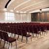 image:imageFlash Furniture Advantage Navy Church Chairs 185 in WideMaroon FabricSilver Vein Frame