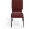 image:imageFlash Furniture Advantage Navy Church Chairs 185 in WideMaroon FabricSilver Vein Frame