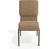image:imageFlash Furniture Advantage Navy Church Chairs 185 in WideMixed Tan FabricGold Vein Frame