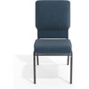 image:imageFlash Furniture Advantage Navy Church Chairs 185 in WideNavy FabricSilver Vein Frame