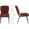 image:imageFlash Furniture Advantage Signature Elite Maroon Church Chair  20 in Wide