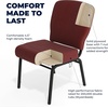 image:imageFlash Furniture Advantage Signature Elite Maroon Church Chair  20 in Wide