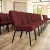 image:imageFlash Furniture Advantage Signature Elite Maroon Church Chair  20 in Wide