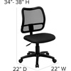 image:imageFlash Furniture Alber MidBack Black Mesh Swivel Task Office ChairBlack