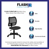 image:imageFlash Furniture Alber MidBack Black Mesh Swivel Task Office ChairGrey