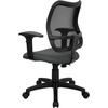 image:imageFlash Furniture Alber MidBack Black Mesh Swivel Task Office ChairGrey