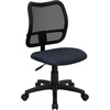 image:imageFlash Furniture Alber MidBack Black Mesh Swivel Task Office ChairNavy Blue