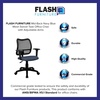 image:imageFlash Furniture Alber MidBack Black Mesh Swivel Task Office ChairNavy Blue