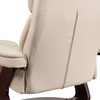 image:imageFlash Furniture Allie LeatherSoft Upholstered Recliner with Footrest Arms and Headrest Padded Swivel Recliner Chair and Ottoman Set PaliminoBeige