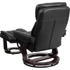 image:imageFlash Furniture Allie LeatherSoft Upholstered Recliner with Footrest Arms and Headrest Padded Swivel Recliner Chair and Ottoman Set PaliminoBlack