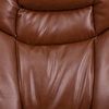 image:imageFlash Furniture Allie LeatherSoft Upholstered Recliner with Footrest Arms and Headrest Padded Swivel Recliner Chair and Ottoman Set PaliminoBrown Vintage