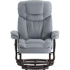 image:imageFlash Furniture Allie LeatherSoft Upholstered Recliner with Footrest Arms and Headrest Padded Swivel Recliner Chair and Ottoman Set PaliminoGrey