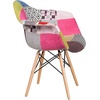 image:imageFlash Furniture Alonza Series Milan Patchwork Fabric Chair with Wooden Legs