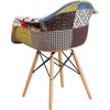 image:imageFlash Furniture Alonza Series Milan Patchwork Fabric Chair with Wooden Legs
