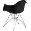 image:imageFlash Furniture Alonza Series White Plastic Chair with Chrome BaseBlack