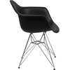 image:imageFlash Furniture Alonza Series White Plastic Chair with Chrome BaseBlack