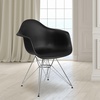 image:imageFlash Furniture Alonza Series White Plastic Chair with Chrome BaseBlack