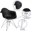 image:imageFlash Furniture Alonza Series White Plastic Chair with Chrome BaseBlack