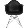 image:imageFlash Furniture Alonza Series White Plastic Chair with Chrome BaseBlack
