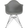 image:imageFlash Furniture Alonza Series White Plastic Chair with Chrome BaseMoss Gray