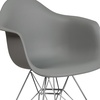 image:imageFlash Furniture Alonza Series White Plastic Chair with Chrome BaseMoss Gray