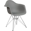 image:imageFlash Furniture Alonza Series White Plastic Chair with Chrome BaseMoss Gray