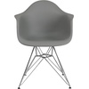 image:imageFlash Furniture Alonza Series White Plastic Chair with Chrome BaseMoss Gray
