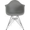 image:imageFlash Furniture Alonza Series White Plastic Chair with Chrome BaseMoss Gray