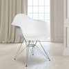 image:imageFlash Furniture Alonza Series White Plastic Chair with Chrome BaseWhite