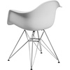 image:imageFlash Furniture Alonza Series White Plastic Chair with Chrome BaseWhite