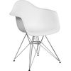 image:imageFlash Furniture Alonza Series White Plastic Chair with Chrome BaseWhite